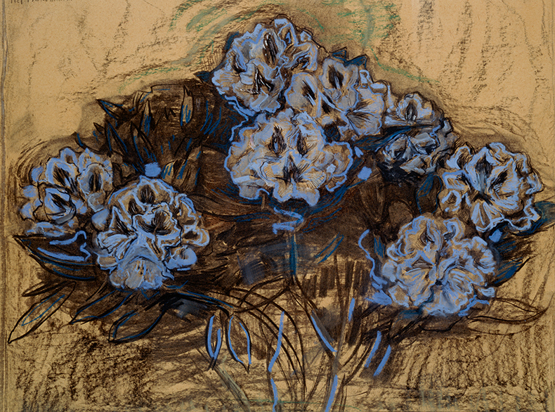 Rhododendrons painting by Piet Mondrian